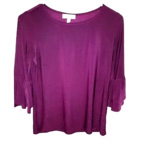 Sleek Violet Blouse